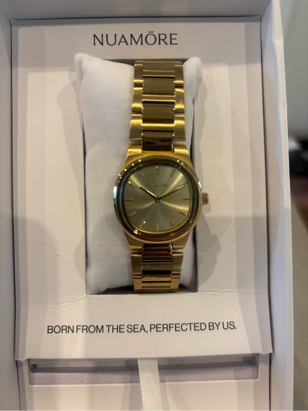 Nuamore Gold Stainless Steel Menβs Watch